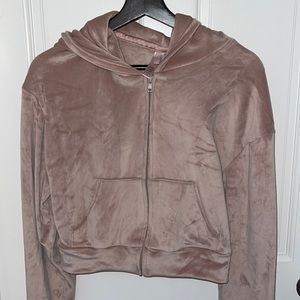 Skims velour hoodie dusk